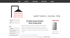 Desktop Screenshot of hot-water-heaters-reviews.com