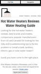 Mobile Screenshot of hot-water-heaters-reviews.com